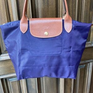 Longchamp Medium Le Pliage Tote Color Purple